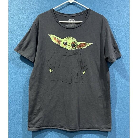 MAD Engine Other - Mad Engine Star Wars Mandalorian The Child Grogu Sketch Shirt Size Large